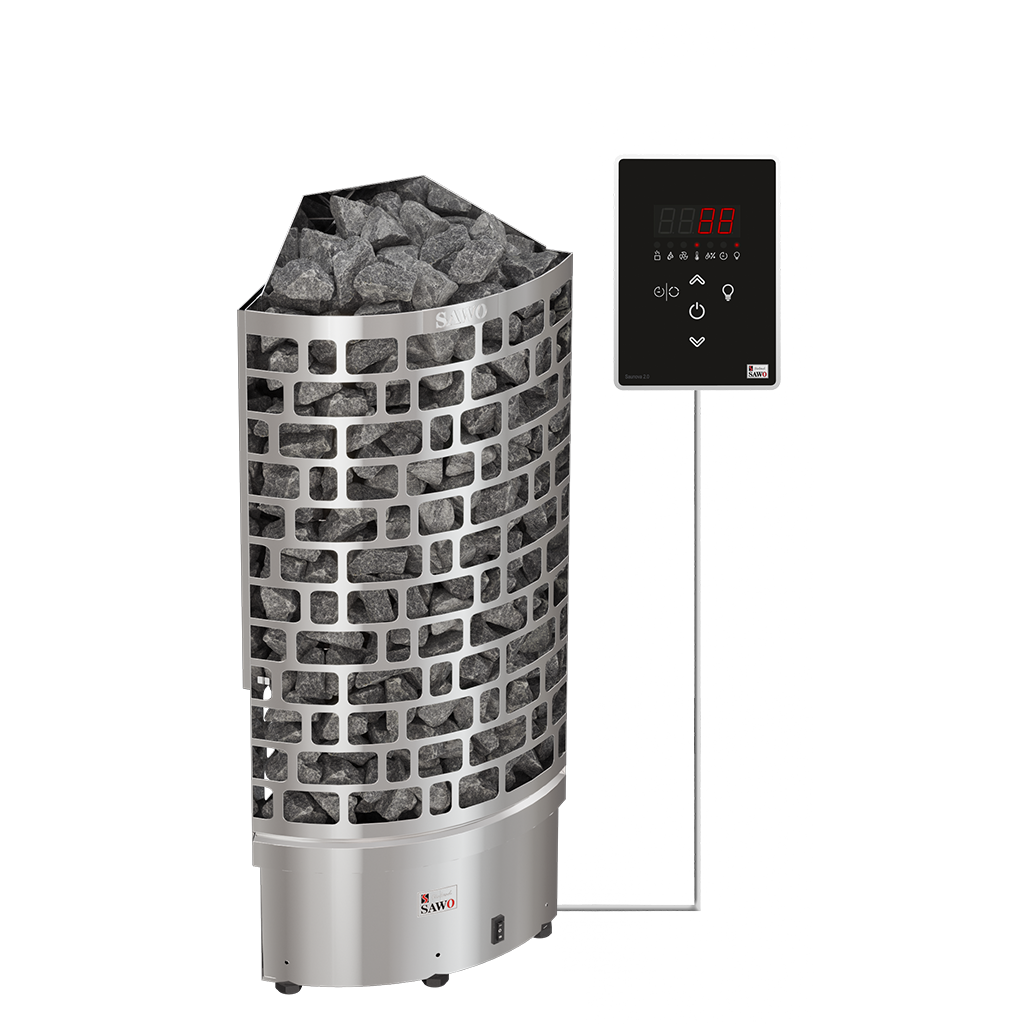 SAWO sauna series tower ARI Corner Ni2