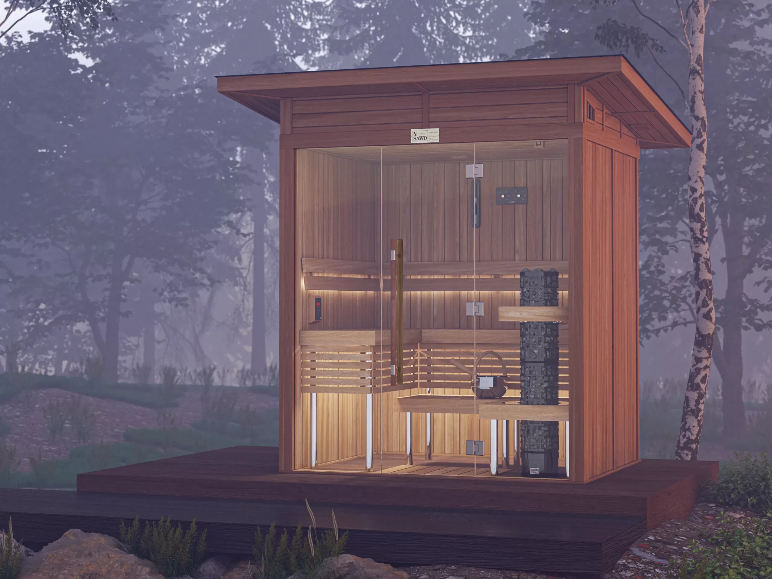 OUTDOOR SAUNA ROOM